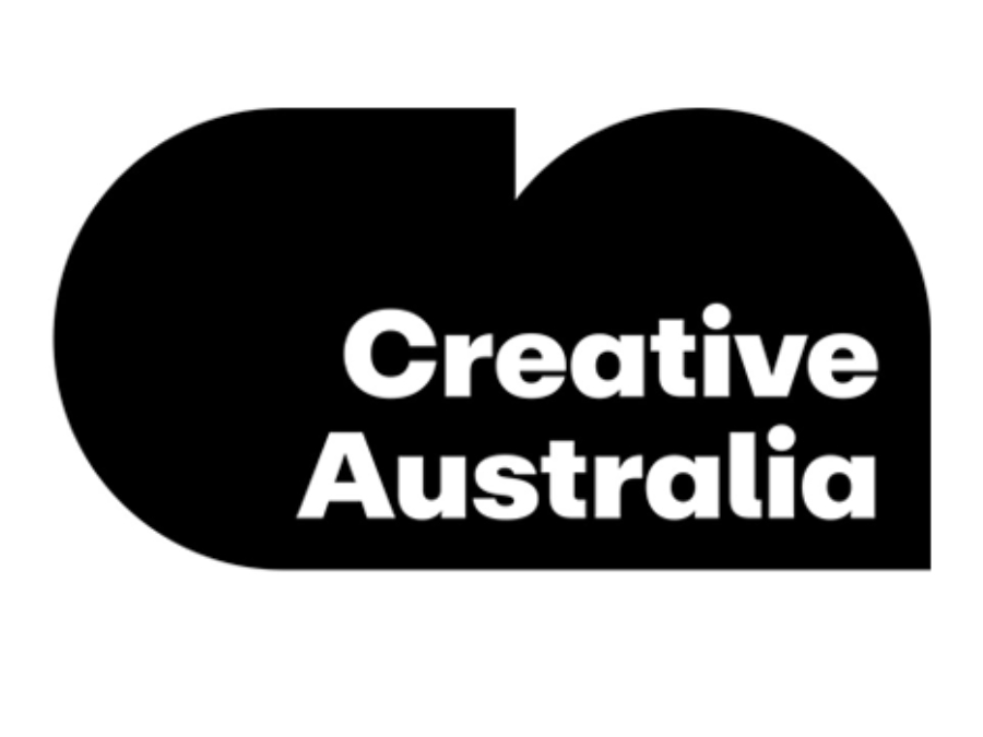 Creative Australia logo in black on white background.