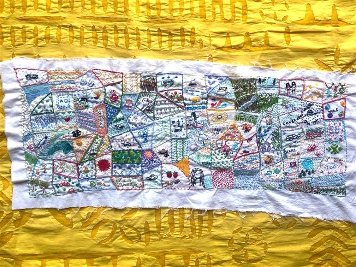 Colourful embroidery  