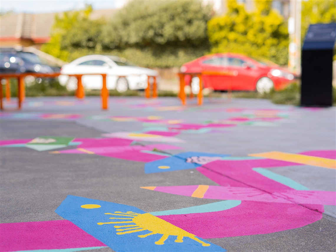 A LITTLE PIECE OF HOME - mural By Carla Gottgens 