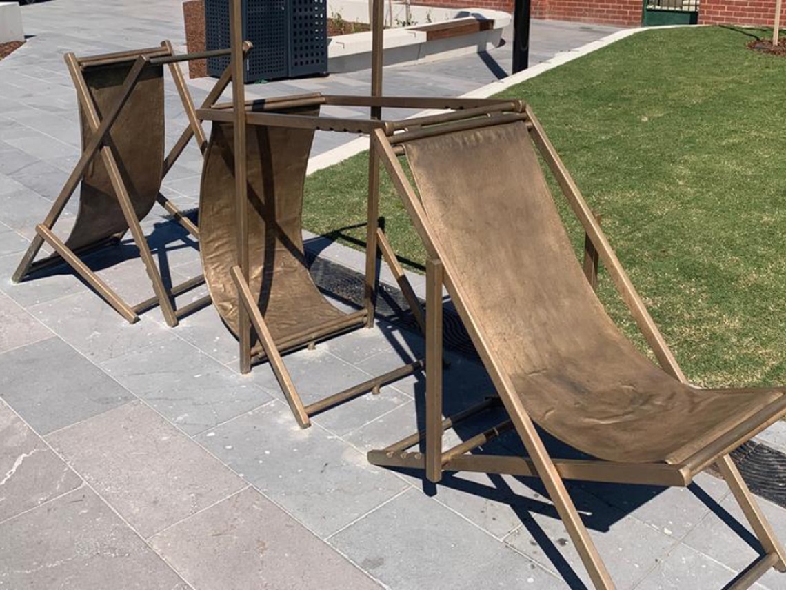 piazza new riviera - public art installation - mentone community hub