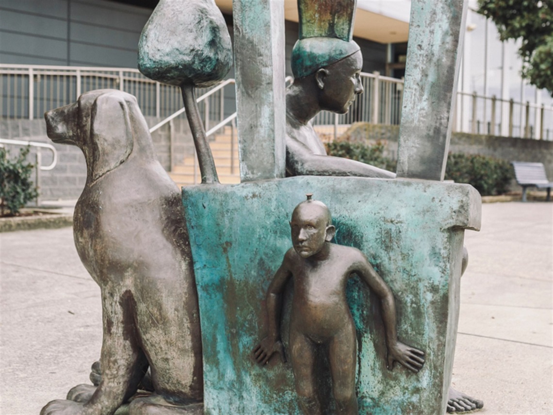 resting place public art sculpture